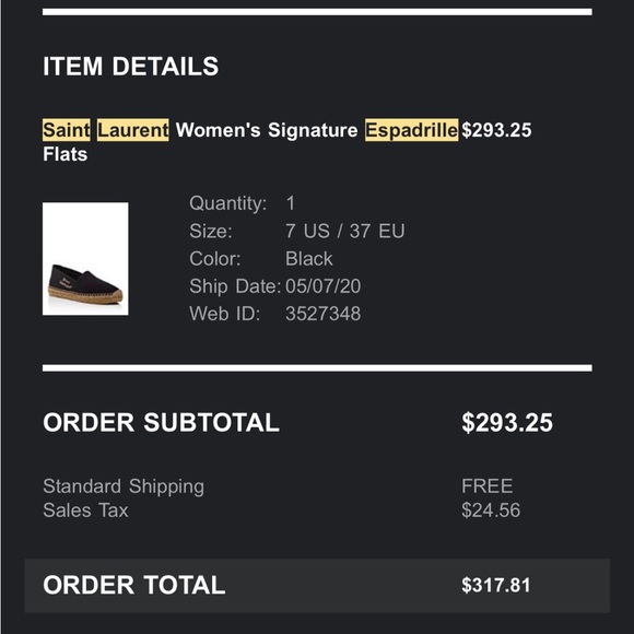 Saint Laurent espadrilles 37 rarely worn - Picture 7 of 7